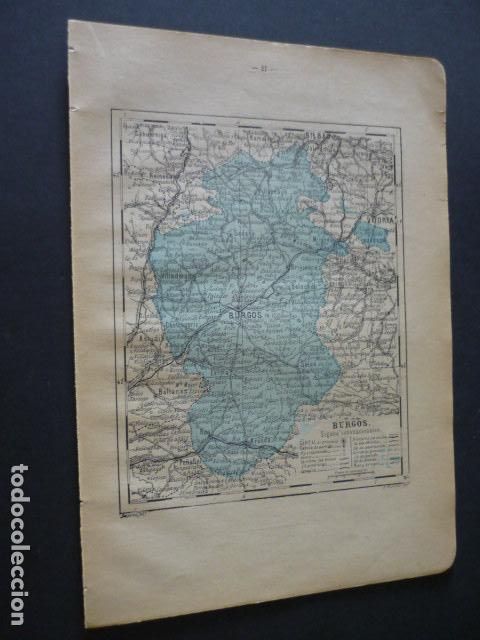 Zeitgen&ouml;ssische Karten: BURGOS ANTIGUO MAPA 1914 20 X 28 CM