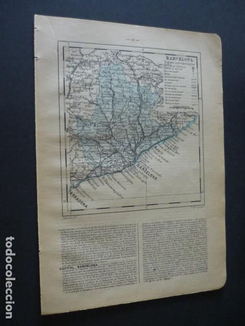 Zeitgen&ouml;ssische Karten: BARCELONA ANTIGUO MAPA 1914 20 X 28 CM