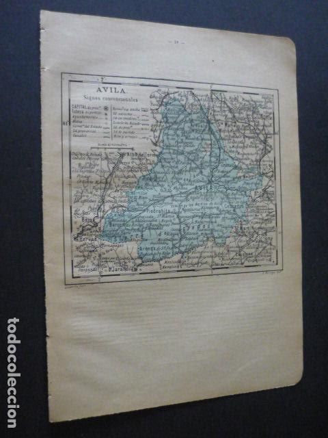 Contemporary maps: AVILA ANTIGUO MAPA 1914 20 X 28 CM