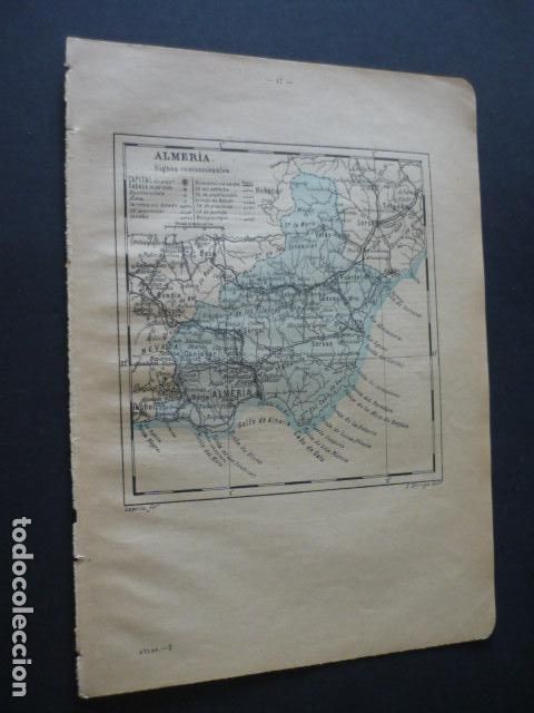 Zeitgen&ouml;ssische Karten: ALMERIA ANTIGUO MAPA 1914 20 X 28 CM