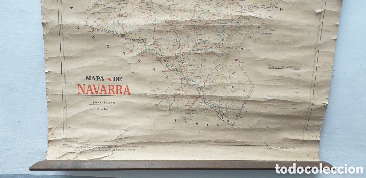 Mapas contempor&aacute;neos: Antiguo mapa de navarra a&ntilde;o 1926 - Foto 5
