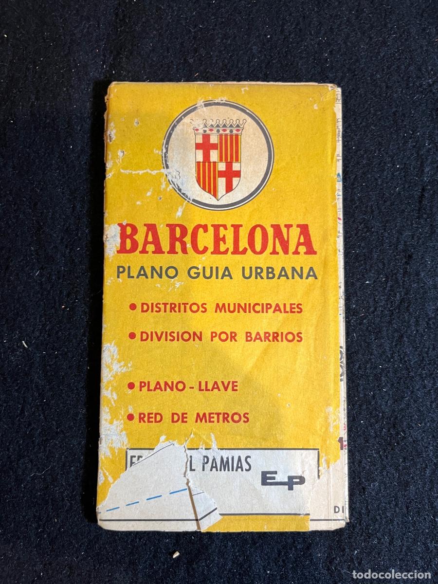 Mapas contempor&aacute;neos: Barcelona Plano Gu&iacute;a Urbana Pamias 1976 &ndash; Mapa antiguo Barcelona Metro &ndash; Gu&iacute;a callejero
