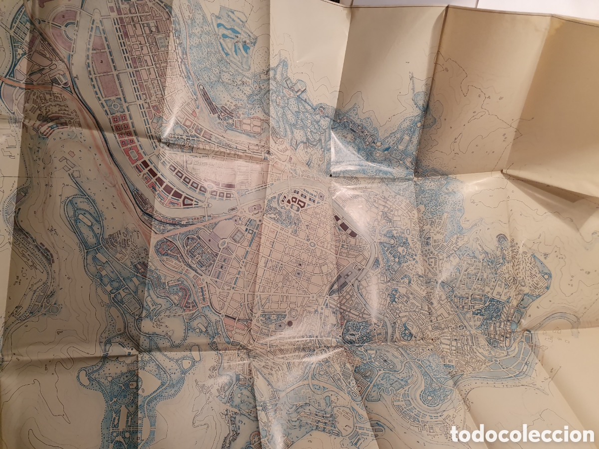 Mapas contempor&aacute;neos: AYUNTAMIENTO DE BILBAO. PLAN GENERAL DE ORDENACION URBANA. PLANO, MAPA, A&Ntilde;OS 80.