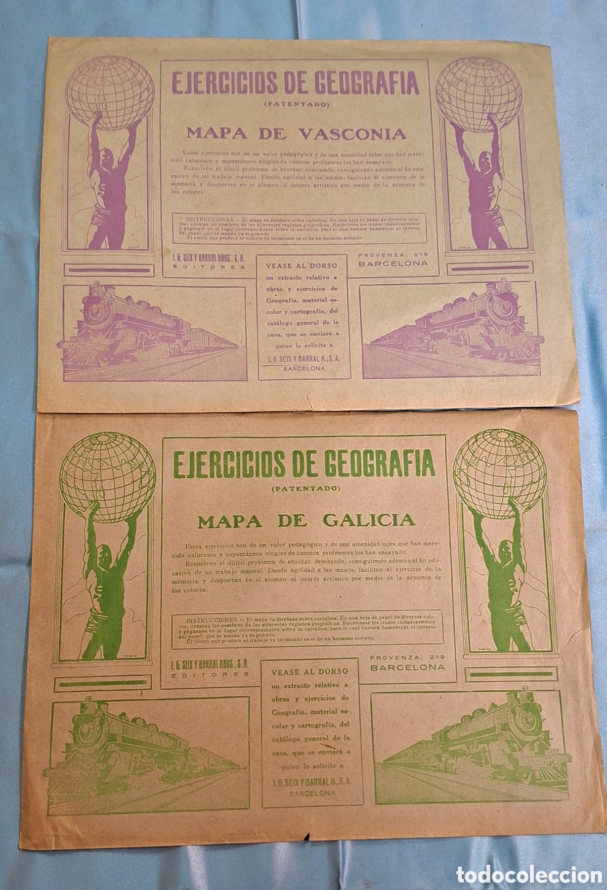 Mapas contempor&aacute;neos: Ejercicios de Geograf&iacute;a Mapas educativos