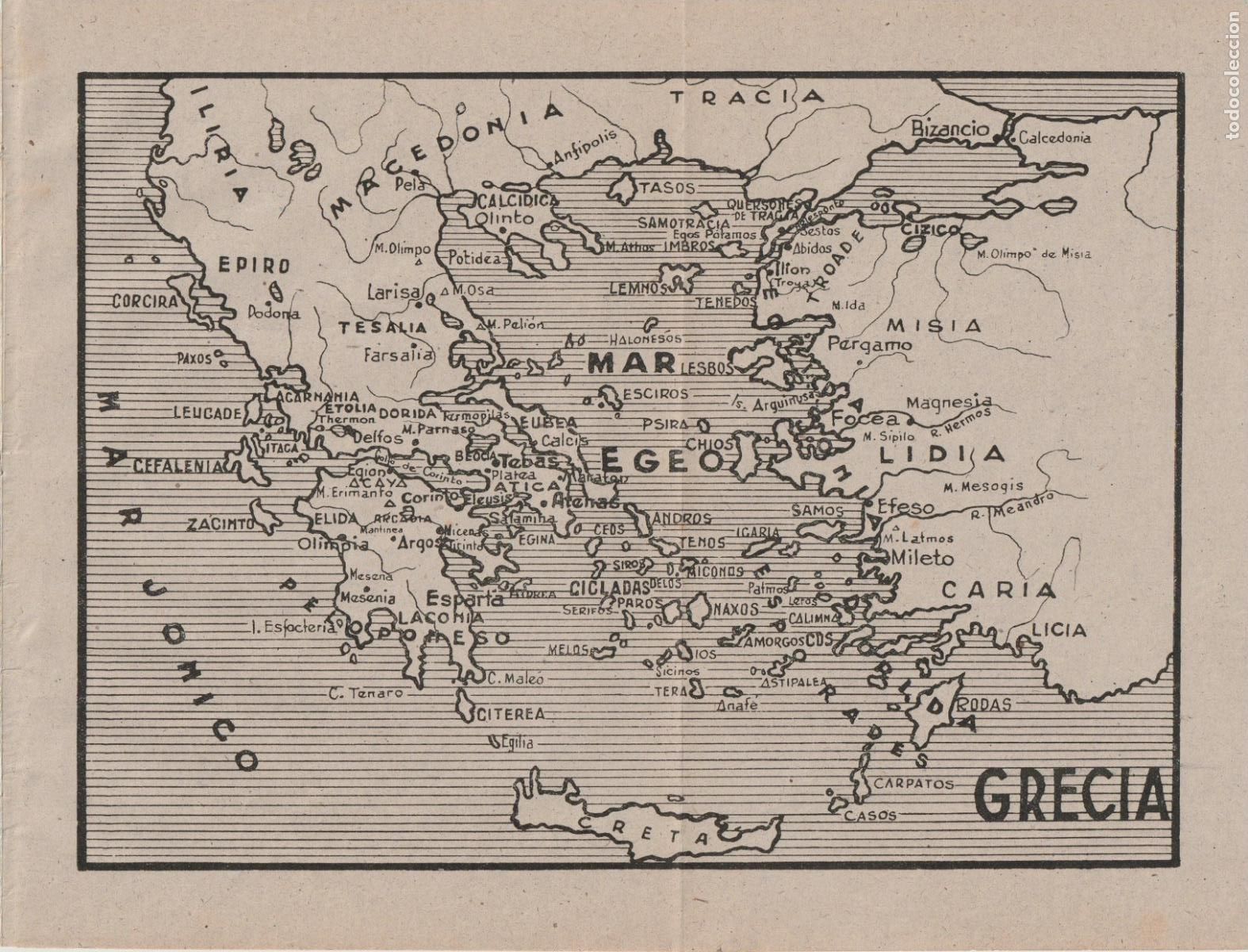 Mapas contempor&aacute;neos: Mapa: Grecia ( cl&aacute;sica) - Foto 1