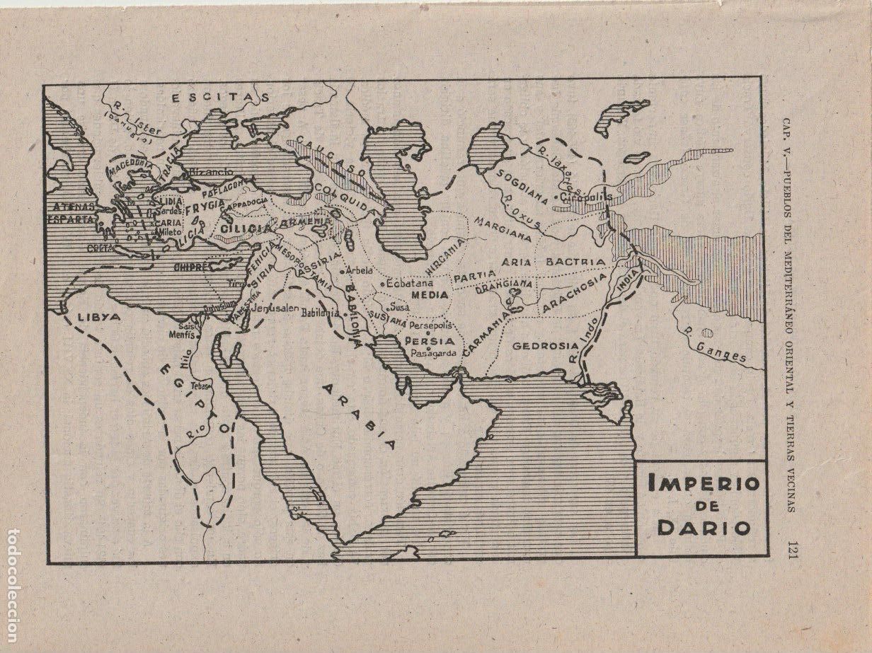 Mapas contempor&aacute;neos: Mapa: Imperio de Dar&iacute;o - Foto 1