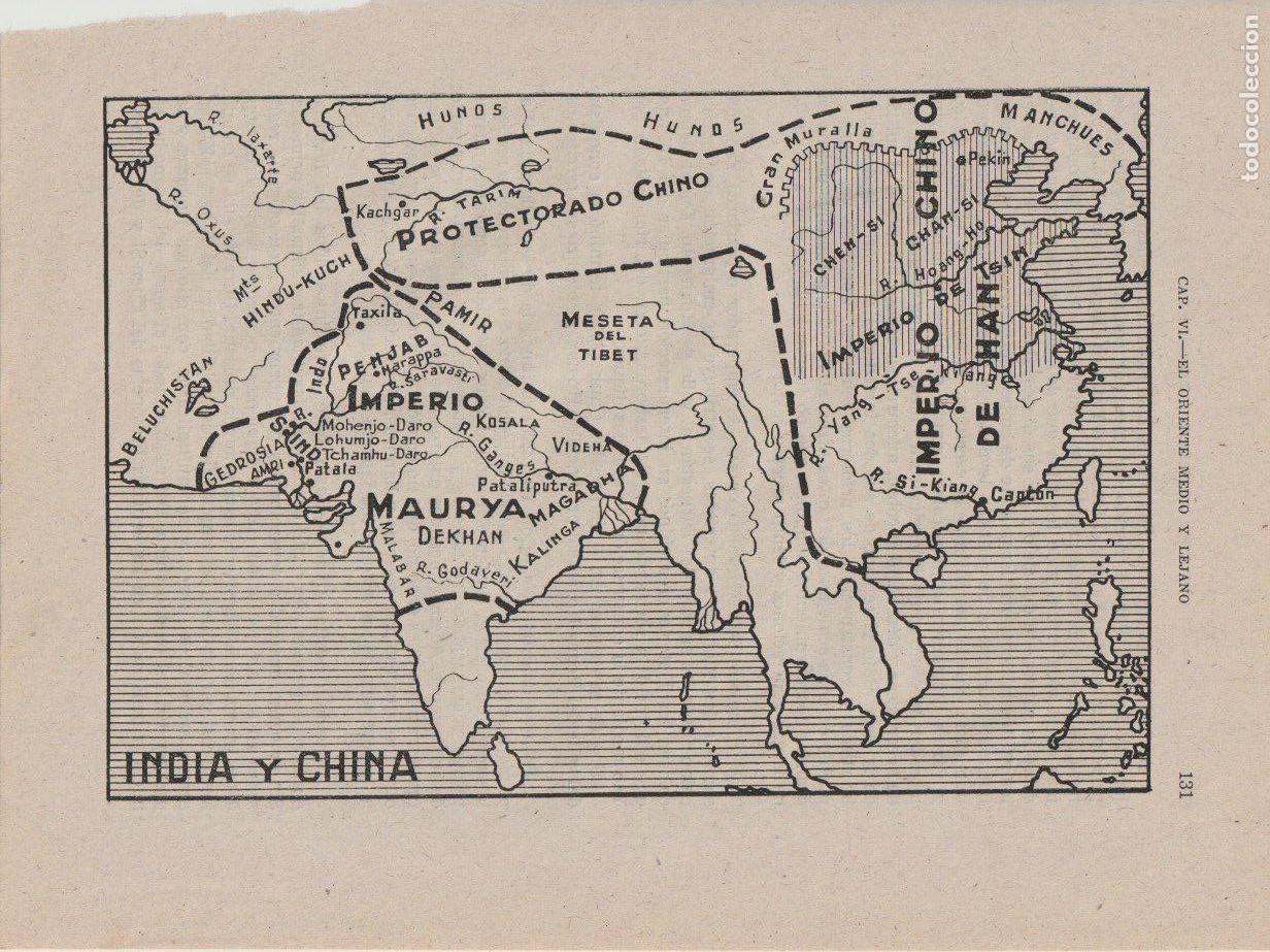 Mapas contempor&aacute;neos: Mapa: India y China * HISTORIA * - Foto 1