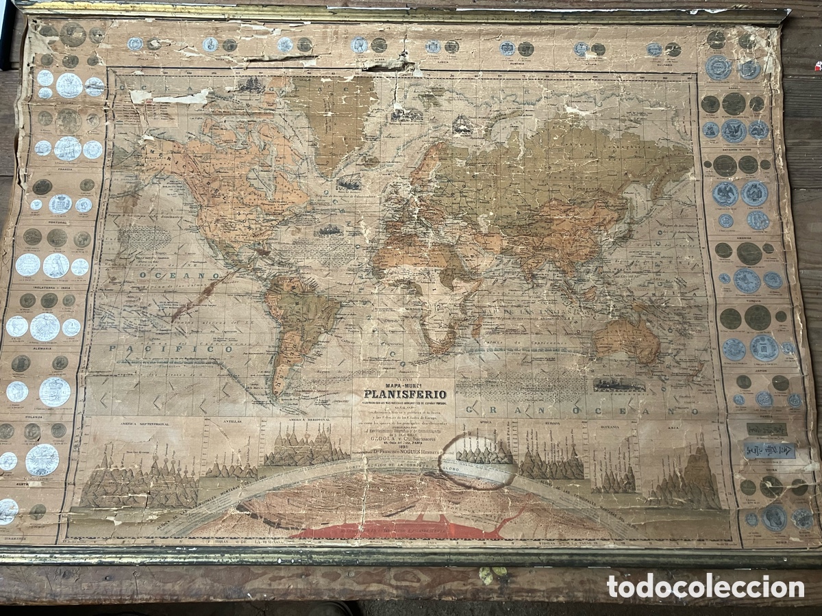 Mapas contempor&aacute;neos: Mapa mundi planisferio - Foto 3