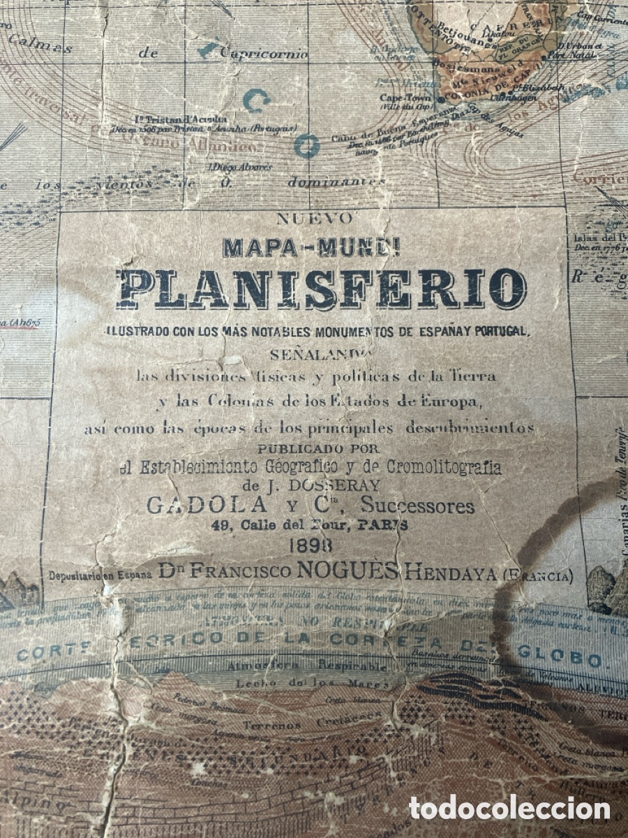 Mapas contempor&aacute;neos: Mapa mundi planisferio - Foto 1
