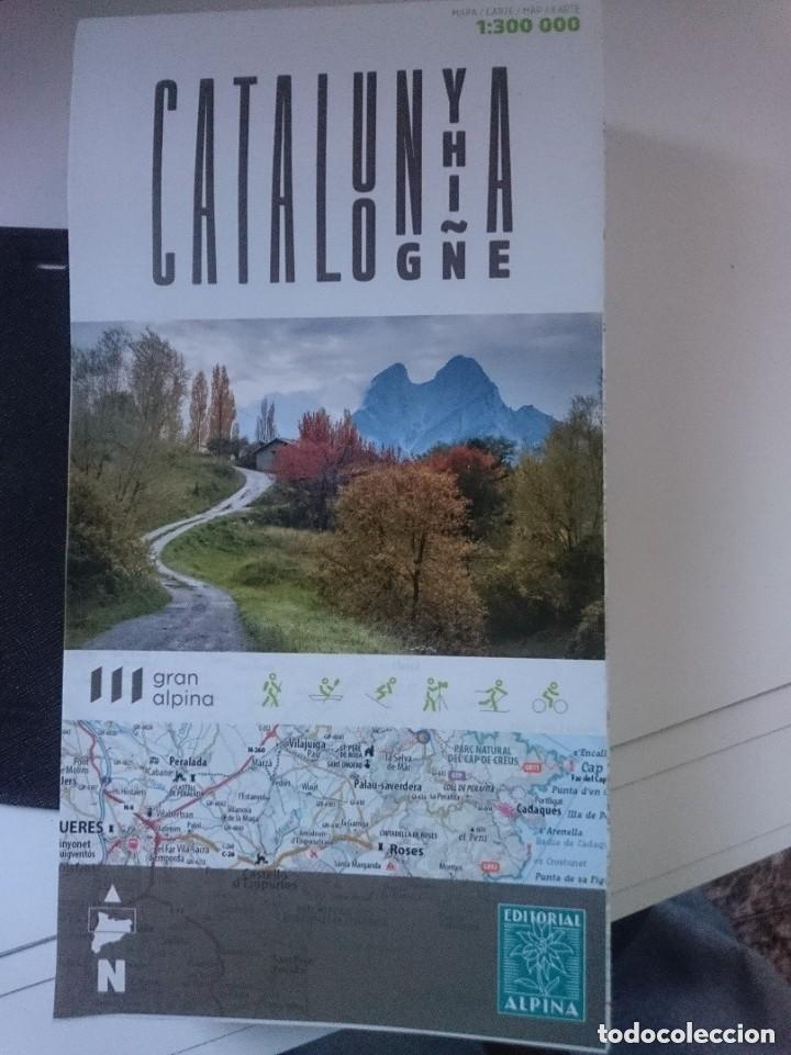 Contemporary maps: MAPA CATALUNYA - EN CATALAN ESPA&Ntilde;OL INGLES FRANCES GRAN ALPINA