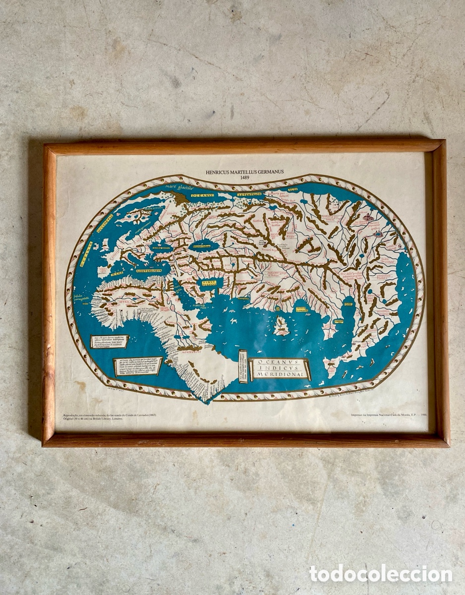 Mapas contempor&aacute;neos: Reproducci&oacute;n de 1988 del mapamundi