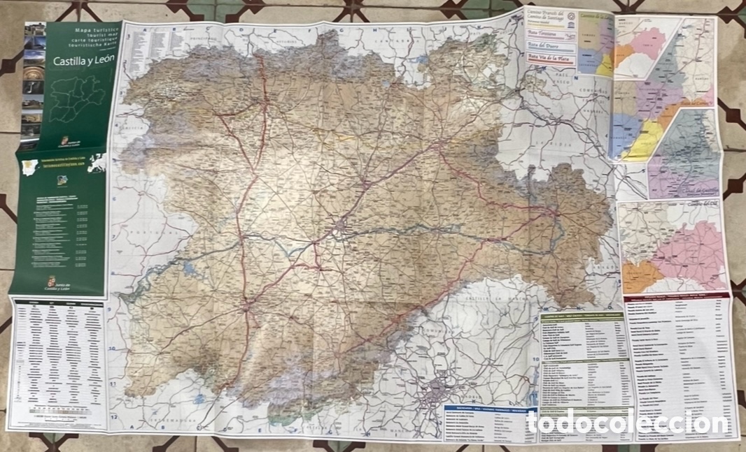 Mapas contempor&aacute;neos: Mapa. Mapa Tur&iacute;stico. CASTILLA Y LE&Oacute;N. Junta de Castilla y Le&oacute;n. 2021. - Foto 3