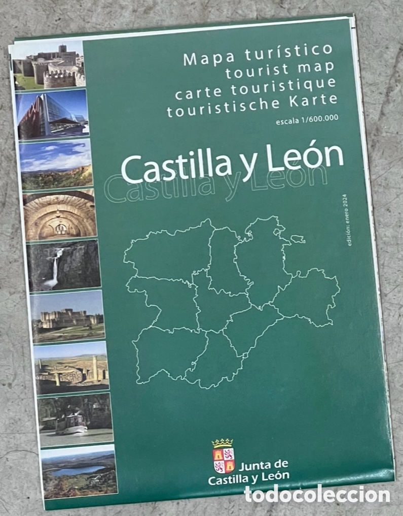 Mapas contempor&aacute;neos: Mapa. Mapa Tur&iacute;stico. CASTILLA Y LE&Oacute;N. Junta de Castilla y Le&oacute;n. 2021. - Foto 1