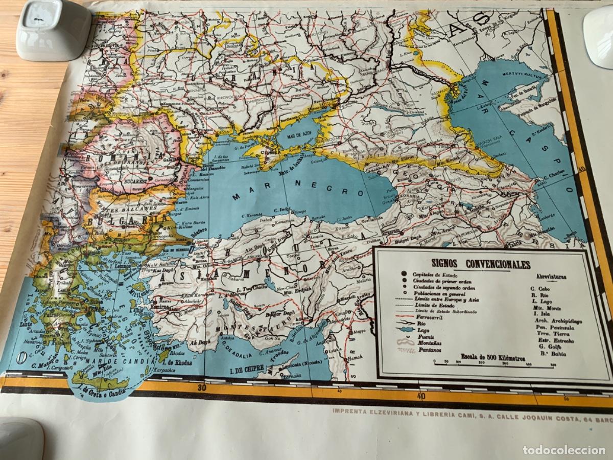 Mapas contempor&aacute;neos: Mapa escolar de Europa de 1958 - Foto 1