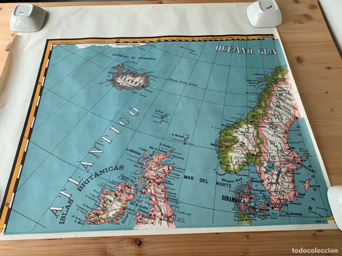 Mapas contempor&aacute;neos: Mapa escolar de Europa de 1958 - Foto 3