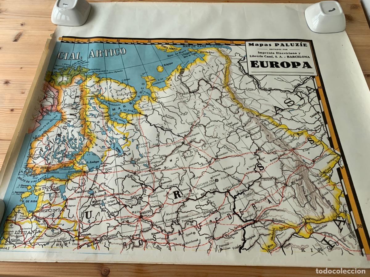 Mapas contempor&aacute;neos: Mapa escolar de Europa de 1958 - Foto 6