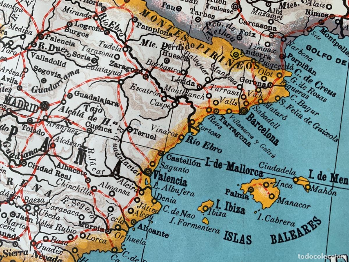 Mapas contempor&aacute;neos: Mapa escolar de Europa de 1958 - Foto 10