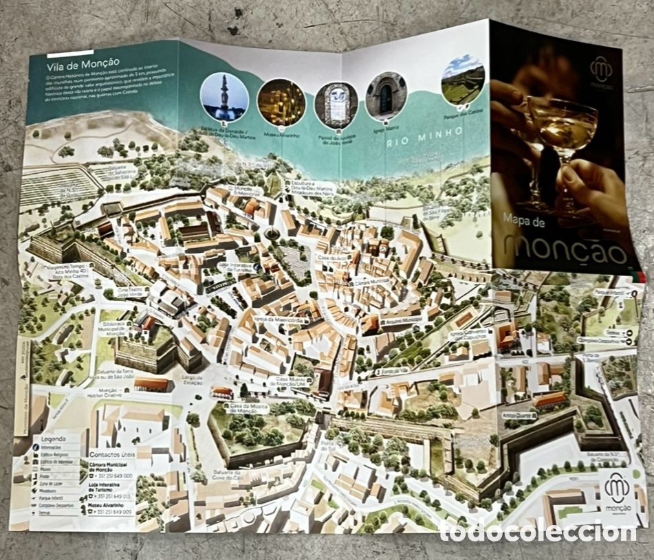 Mapas contempor&aacute;neos: Mapa. Mapa de Mon&ccedil;ao. Portugal. 2020. - Foto 4