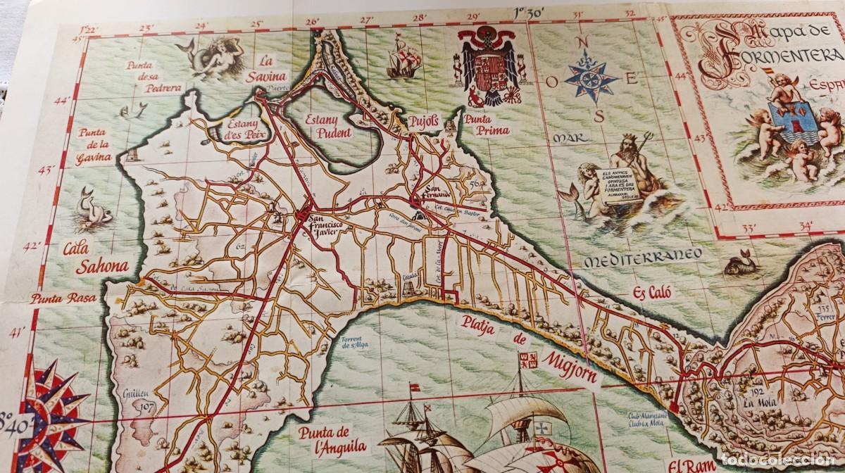 Mapas contempor&aacute;neos: MAPA DE FORMENTERA. BALEARES. 1981. - Foto 4