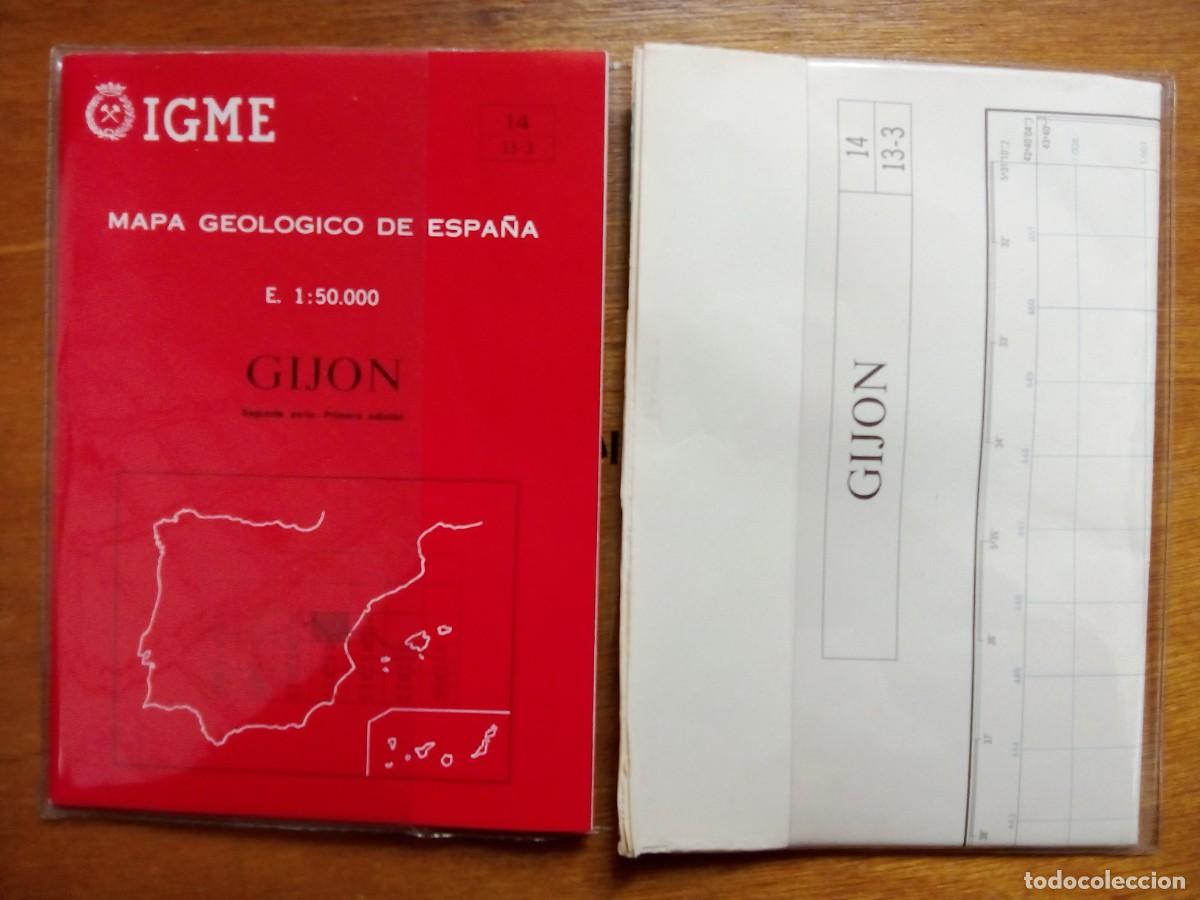 Mapas contempor&aacute;neos: MAPA GEOLOGICO DE ESPA&Ntilde;A, GIJON, IGME