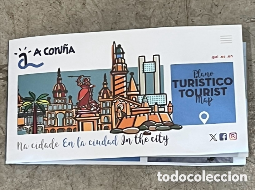 Mapas contempor&aacute;neos: Mapa. Plano Tur&iacute;stico. Concello da Coru&ntilde;a. 2018.
