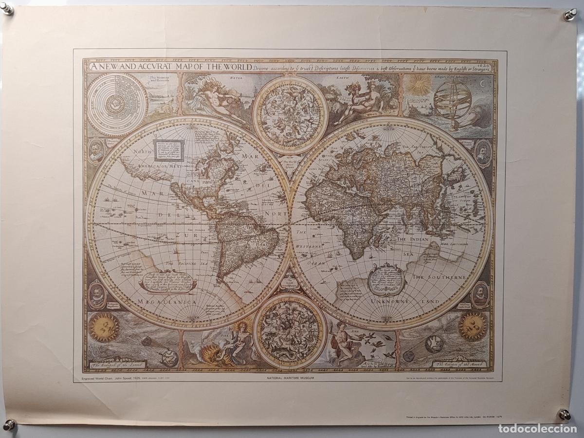 Mapas contempor&aacute;neos: A NEW AND ACCVRAT MAP OF THE WORLD. FACS&Iacute;MIL HER MAJESTY'S STATIONERY OFFICE. 1979.