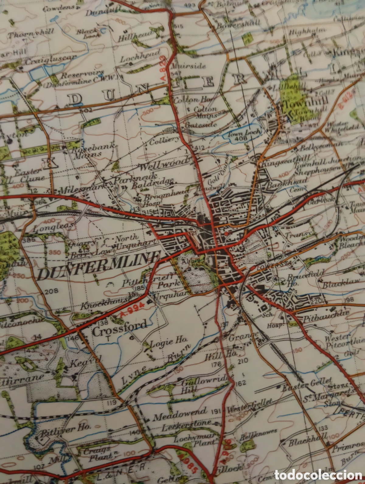 Mapas contempor&aacute;neos: Mapa de striling y dunfermline scocia - Foto 8