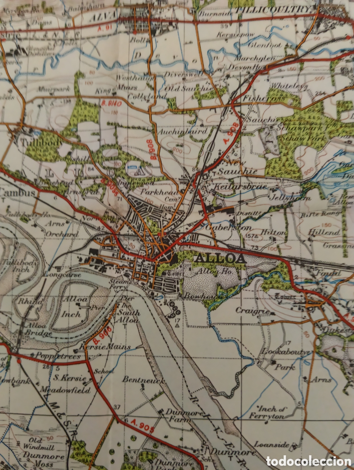 Mapas contempor&aacute;neos: Mapa de striling y dunfermline scocia - Foto 9