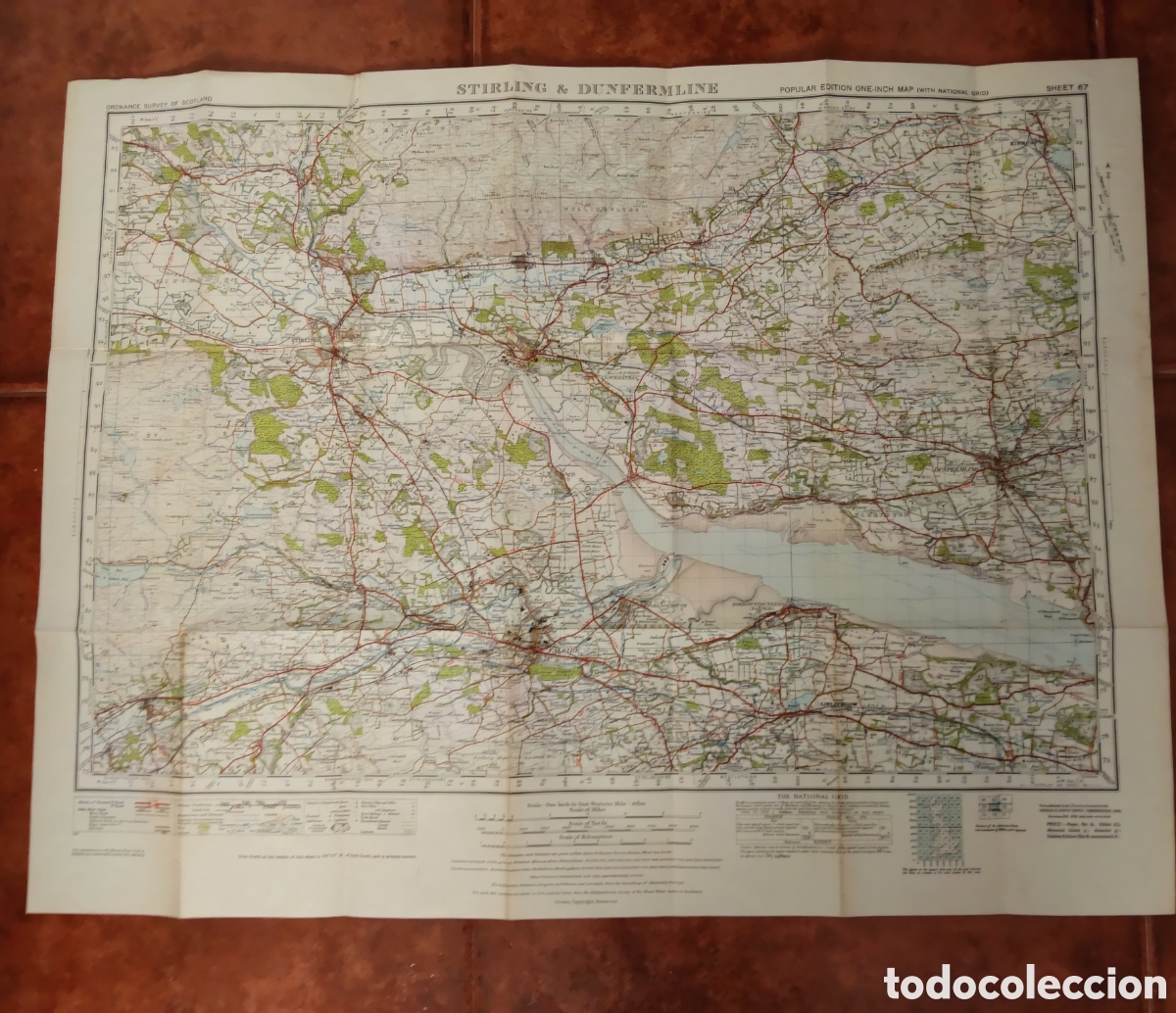 Mapas contempor&aacute;neos: Mapa de striling y dunfermline scocia - Foto 1