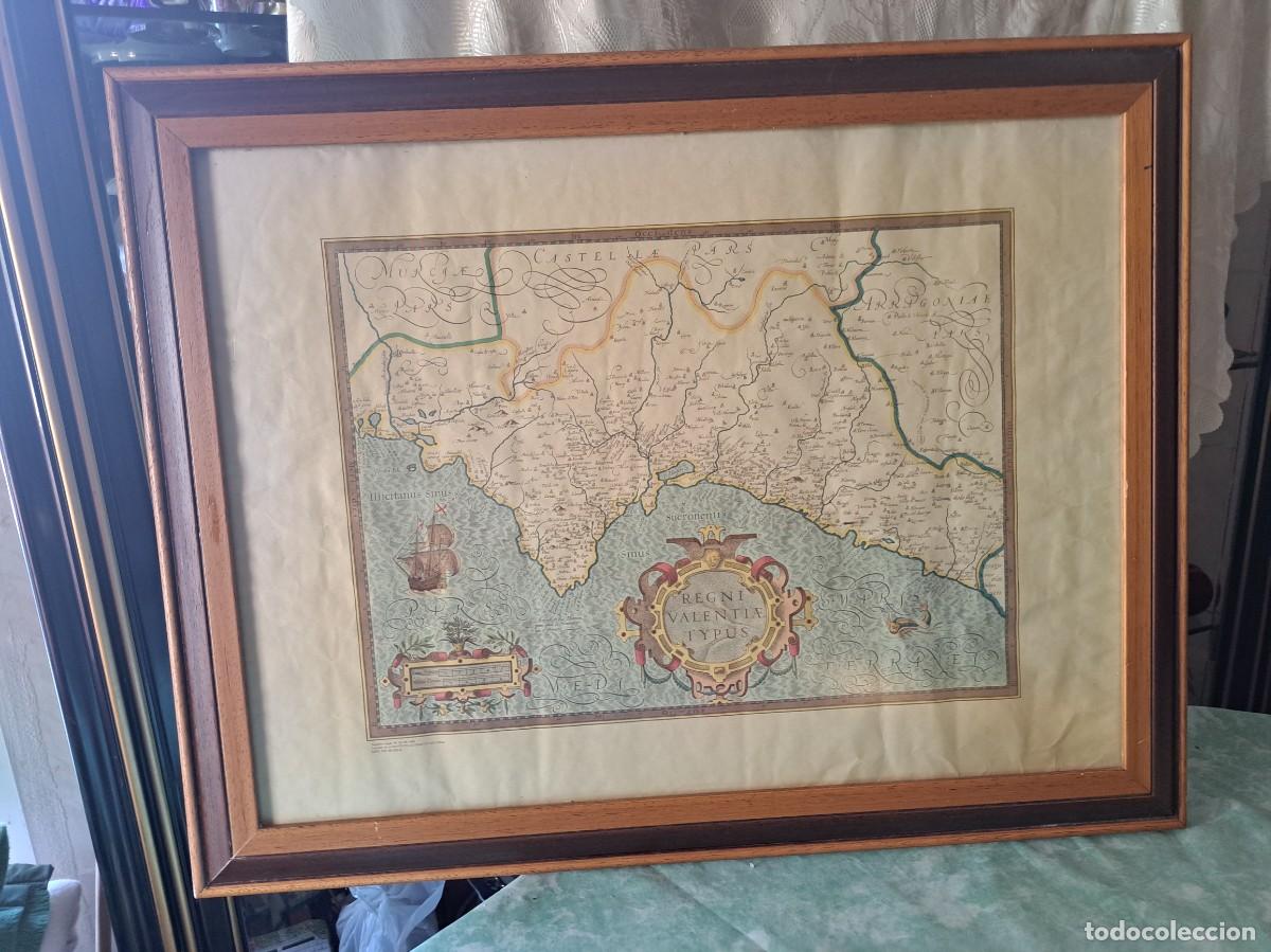 Mapas contempor&aacute;neos: Mapa del reino de Valencia, Deposito legal M.30.136. 1986, ENMARCADO.