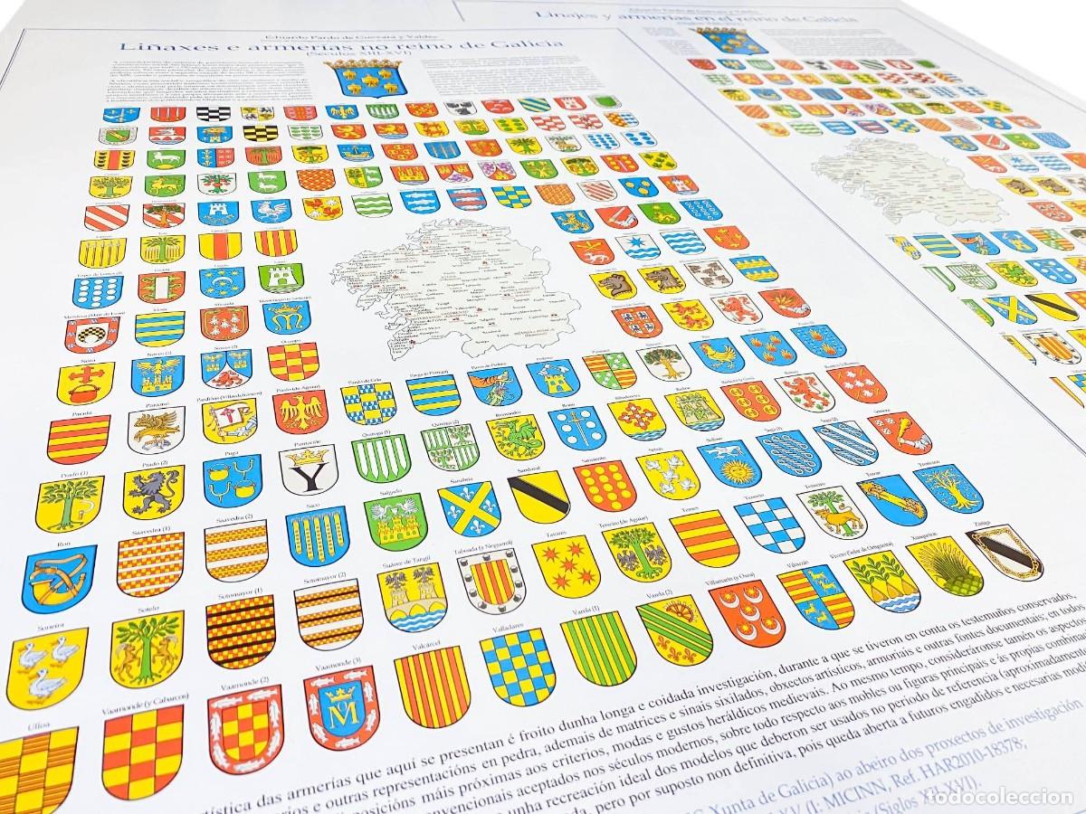 Mapas contempor&aacute;neos: MAPA HER&Aacute;LDICO REINO DE GALICIA EDUARDO PARDO DE GUEVARA ARMERIAS MEDIEVALES SIGLO XIII AL XVI