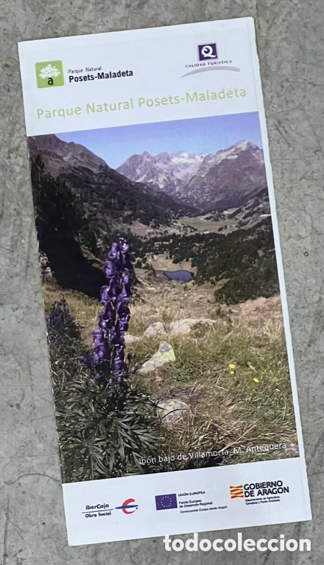 Mapas contempor&aacute;neos: Mapa. Parque Natural Posets - Maladeta. Huesca. Gobierno de Arag&oacute;n.