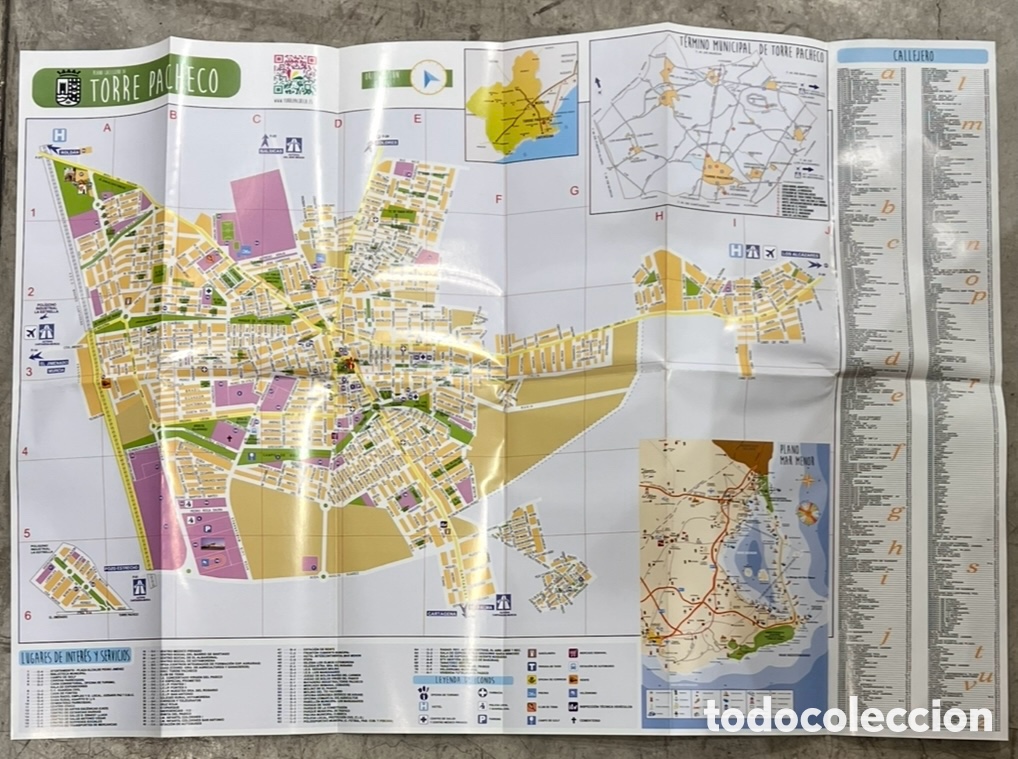 Mapas contempor&aacute;neos: Mapa. Mapa Tur&iacute;stico. Torre Pacheco. Murcia. - Foto 3