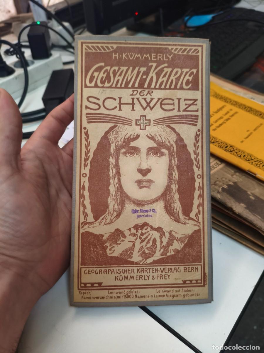 Mapas contempor&aacute;neos: Carte Generale de la Suisse - Gesamtkarte der Schweiz MAPA SUIZA Kummerly, H