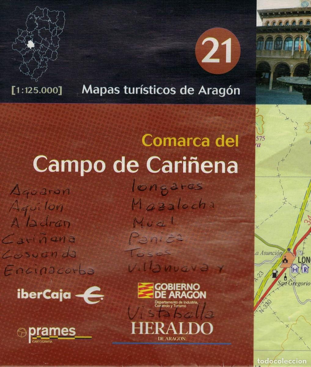Mapas contempor&aacute;neos: Comarca del Campo de Cari&ntilde;ena. Escala 1:125.000 / Mapas tur&iacute;sticos de Arag&oacute;n 21