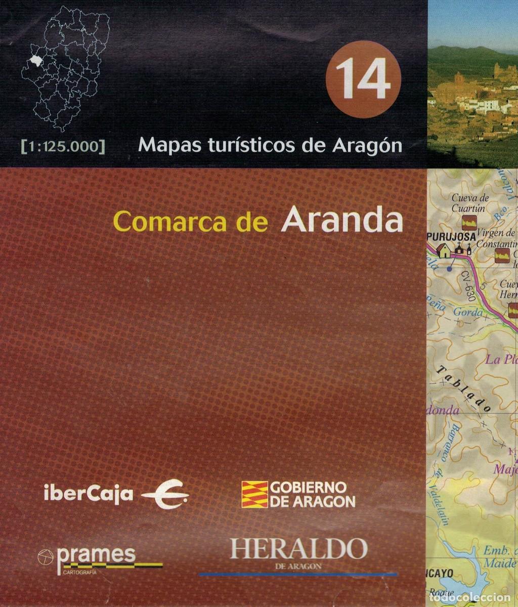 Mapas contempor&aacute;neos: Comarca de Aranda. Escala 1:125.000 / Mapas tur&iacute;sticos de Arag&oacute;n 14