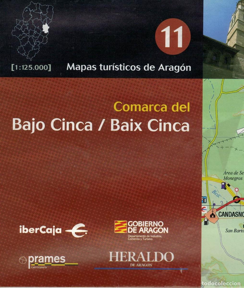 Mapas contempor&aacute;neos: Comarca del Bajo Cinca Baix Cinca. Escala 1:125.000 / Mapas tur&iacute;sticos de Arag&oacute;n 11