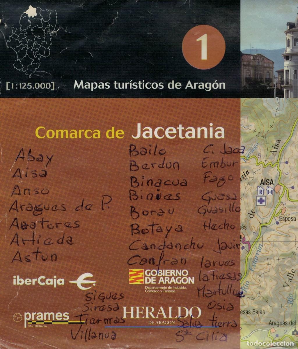 Mapas contempor&aacute;neos: Comarca de Jacetania. Escala 1:125.000 / Mapas tur&iacute;sticos de Arag&oacute;n 1