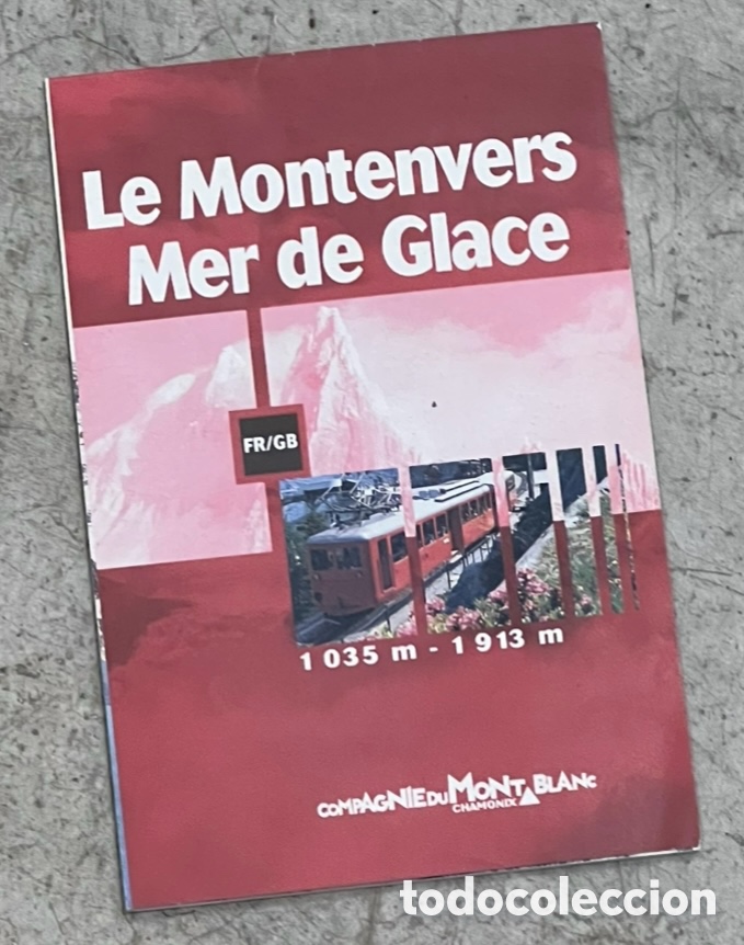 Mapas contempor&aacute;neos: Mapa. Le Montenvers Mer de Glace. Compagine Mont-Blanc.