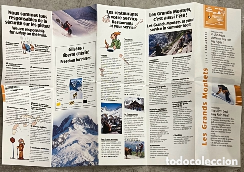 Mapas contempor&aacute;neos: Mapa. Les Grands Montets. Compagine du Mont-Blanc. - Foto 4
