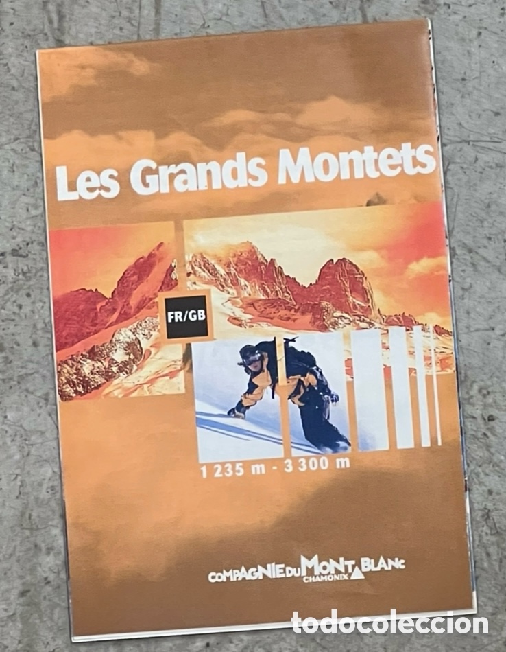 Mapas contempor&aacute;neos: Mapa. Les Grands Montets. Compagine du Mont-Blanc.