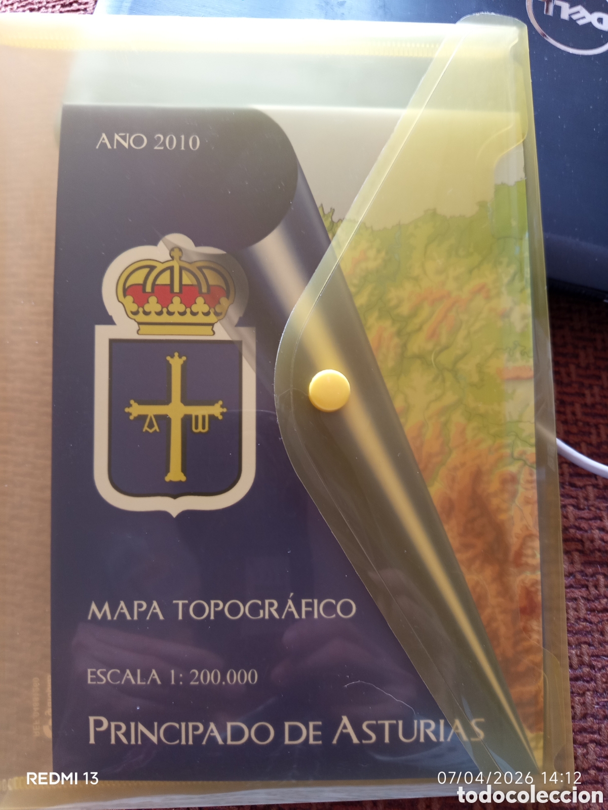 Mapas contempor&aacute;neos: Mapa topogr&aacute;fico Principado de Asturias escala 1.200.000