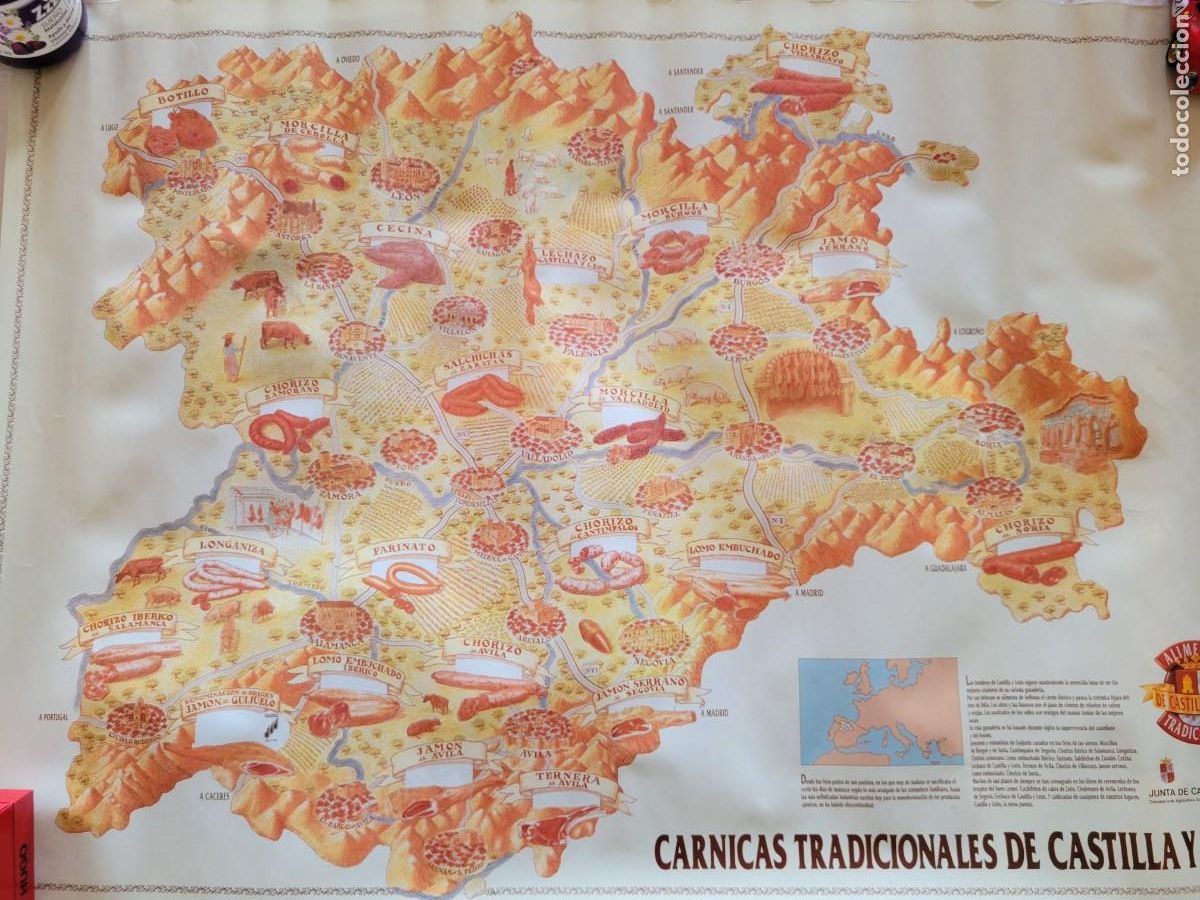 Mapas contempor&aacute;neos: Mapa c&aacute;rnico Castilla Y Le&oacute;n