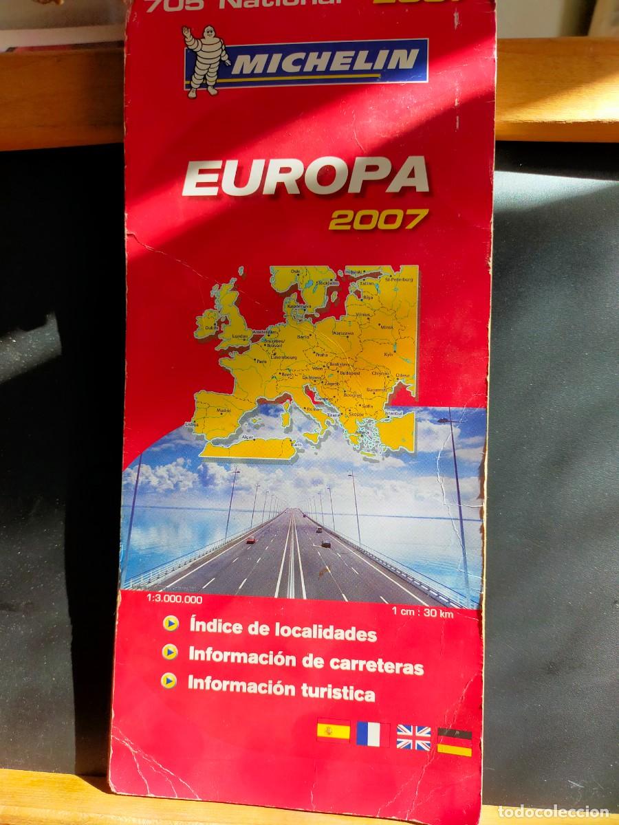Mapas contempor&aacute;neos: EUROPA 2007. MICHEL&Iacute;N. INFORMACI&Oacute;N DE CARRETERAS. 110 GRS.