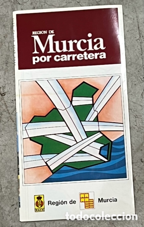 Mapas contempor&aacute;neos: Mapa. Regi&oacute;n de Murcia por carretera. Direcci&oacute;n General de Turismo. A&ntilde;os 70.