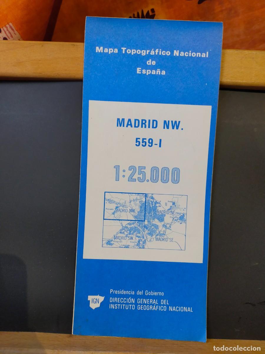 Mapas contempor&aacute;neos: MADRID. MAPA TOPOGR&Aacute;FICO NACIONAL DE ESPA&Ntilde;A.PRESIDENCIA DEL GOBIERNO. IGN.