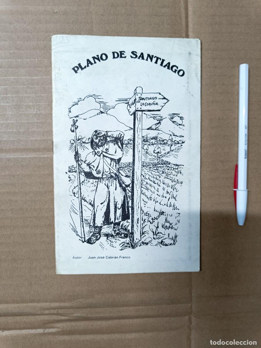 Mapas contempor&aacute;neos: ANTIGUO MAPA PLANO DE SANTIAGO DE COMPOSTELA, 1976, GALICIA -P22