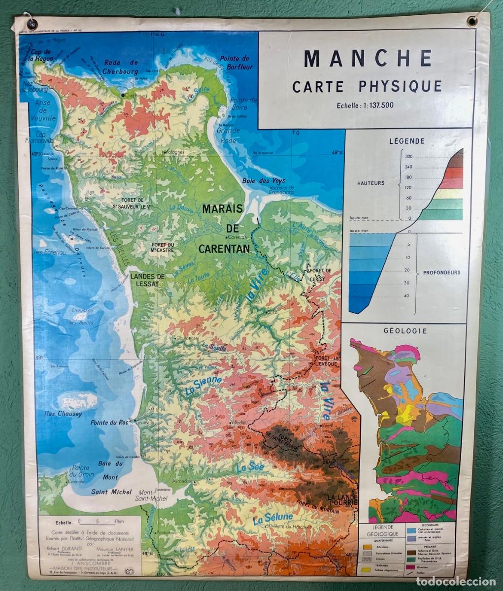 Mapas contempor&aacute;neos: Mapa de Francia n&ordm;50 doble cara - Foto 2
