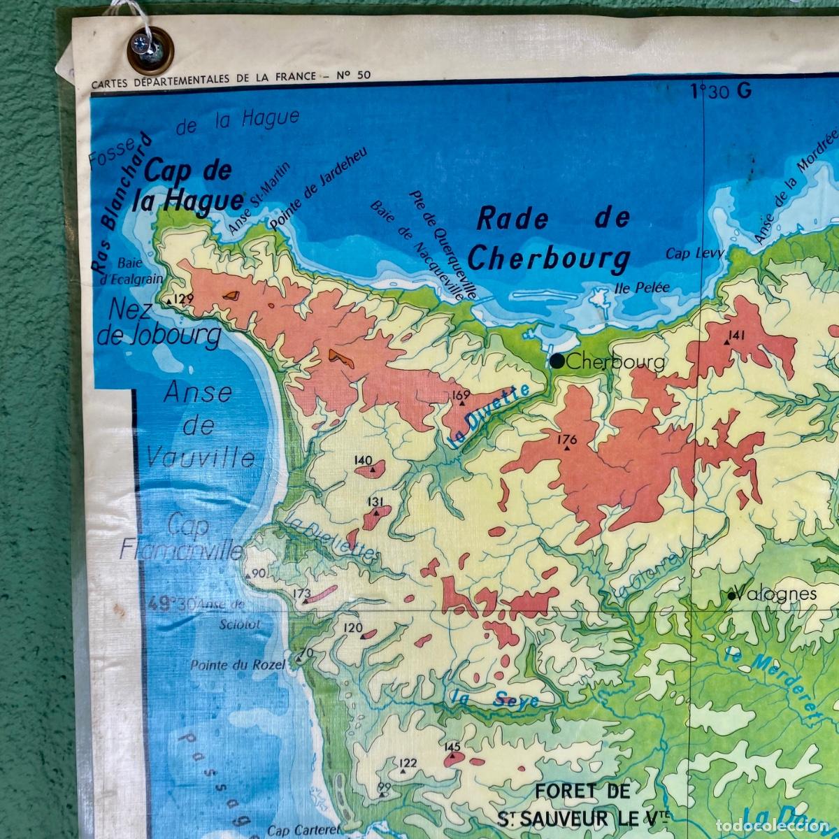 Mapas contempor&aacute;neos: Mapa de Francia n&ordm;50 doble cara - Foto 3