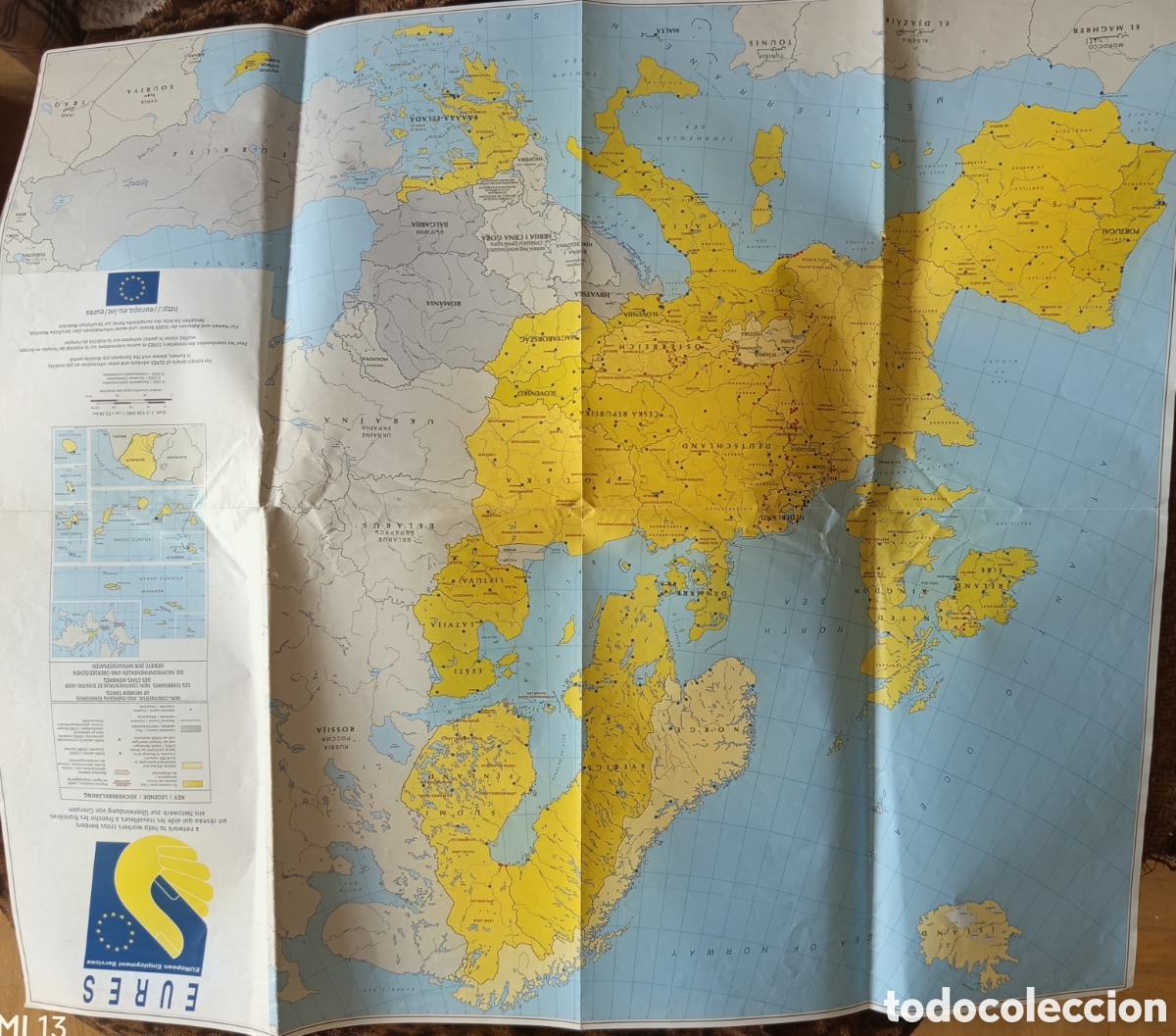 Mapas contempor&aacute;neos: Mapa Eures escala 1:3 536 040 - Foto 3